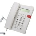 thumbnail image 1 of Dadypet Battery-free Desktop Landline Telephone with Caller ID LCD Screen White, 1 of 7