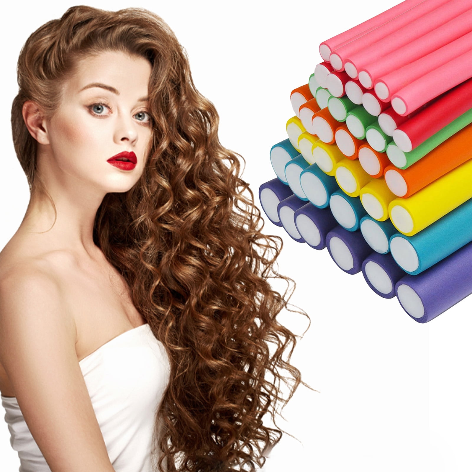 Dadypet Haircurlers,Bendy Sticks Rotatable Hair Roller Curler Roller