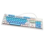 Dadypet Mechanical Gaming Keyboard Rainbow Backlit Keyboard for Windows PC Laptop, Biojee Wired 104-Key