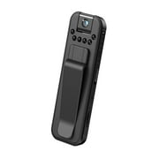 كاميرا جسم Dadypet Rotatable Vision 1080P مع كاميرا جسم كابل USB، أسود