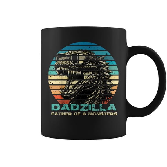 Dadzilla Father Of A Monsters Fathers Day Coffee Mugs