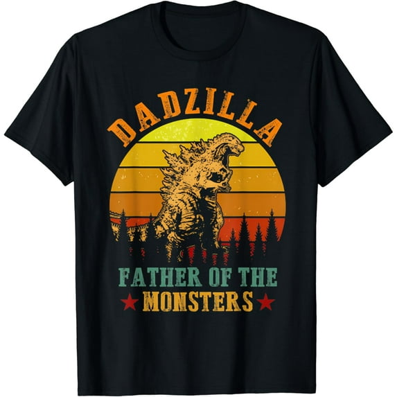 Dadzilla Father Of The Monsters Vintage Funny Father'S Day T-Shirt Unisex S-5XL Hot Trending Shirt, Vintage Birthday Gift