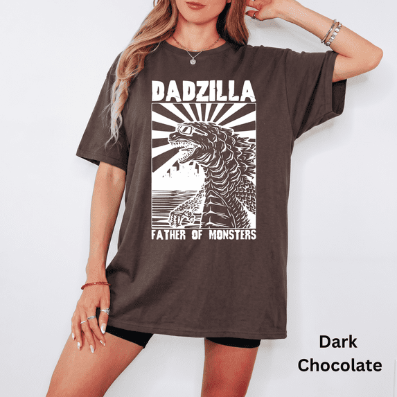 Dadzilla T-Shirt Father Day Gifts for Dad Funny Papa Tshirt Cool Daddy Dinosaur Tee