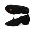 thumbnail image 1 of Daeful Kids Wear Resistant Comfort Chunky Heel Jazz Shoes Dancing Casual Round Toe Dance Shoe Light Pumps, 1 of 2