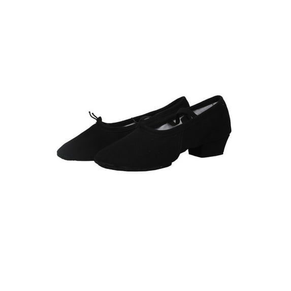 Daeful Kids Wear Resistant Comfort Chunky Heel Jazz Shoes Dancing Casual Round Toe Dance Shoe Light Pumps