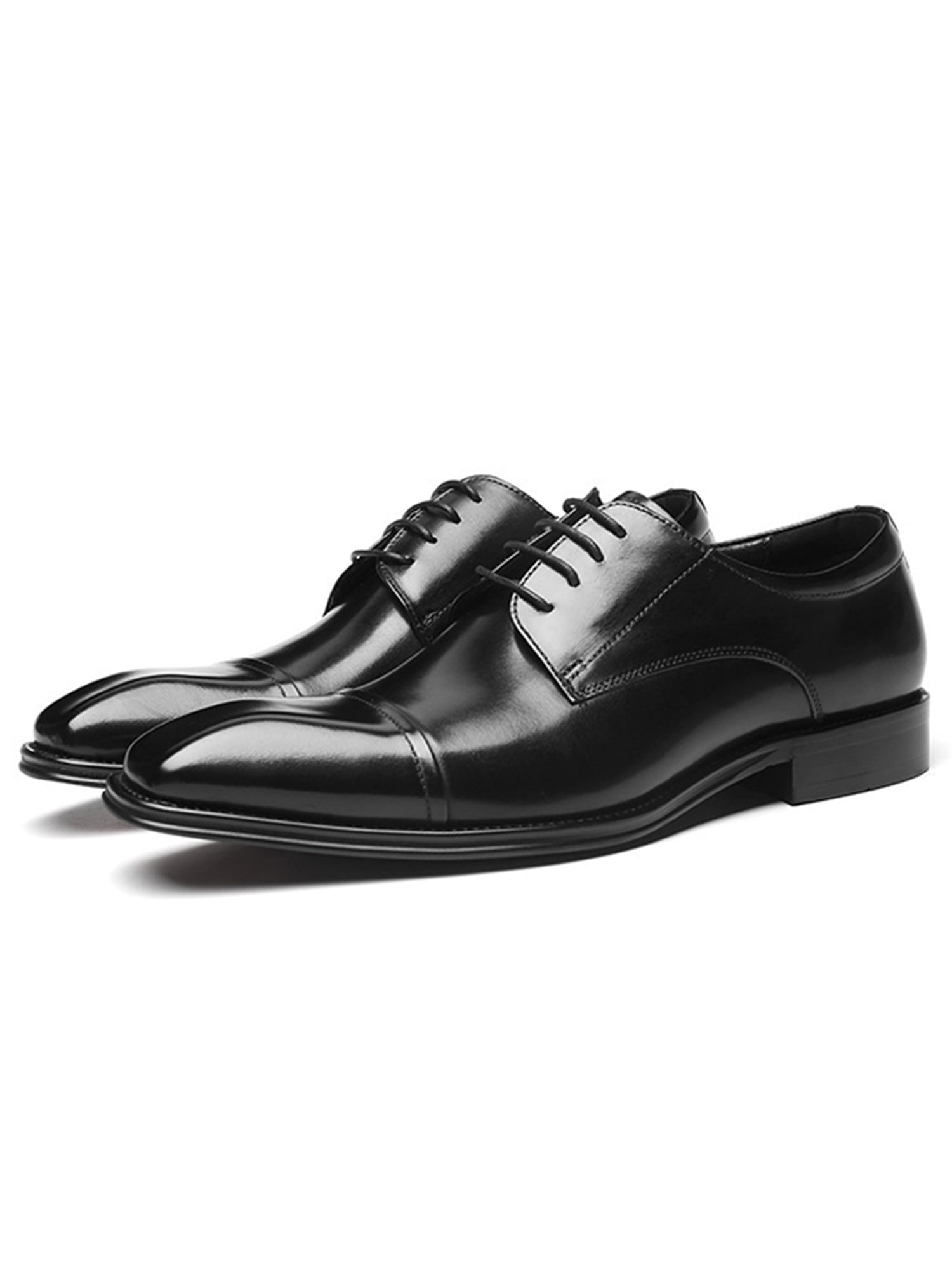 Daeful Men Oxfords Formal Leather Shoe Lace Up Dress Shoes Mens Non ...