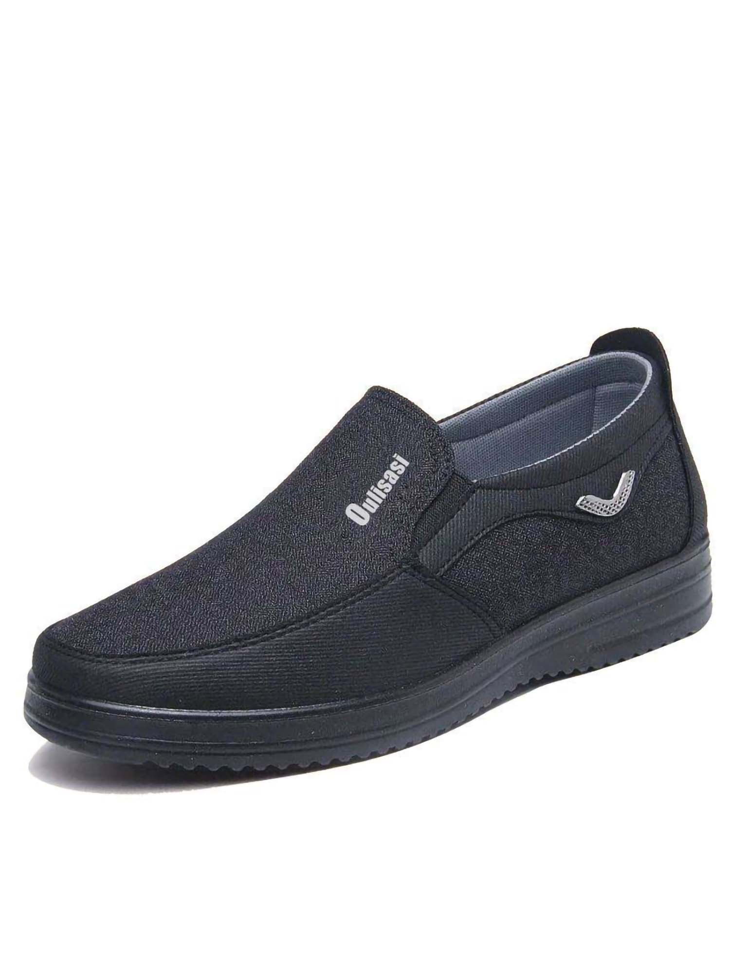 Daeful Men Running Shoe Slip On Sneakers Flat Athletic Shoes Walking ...
