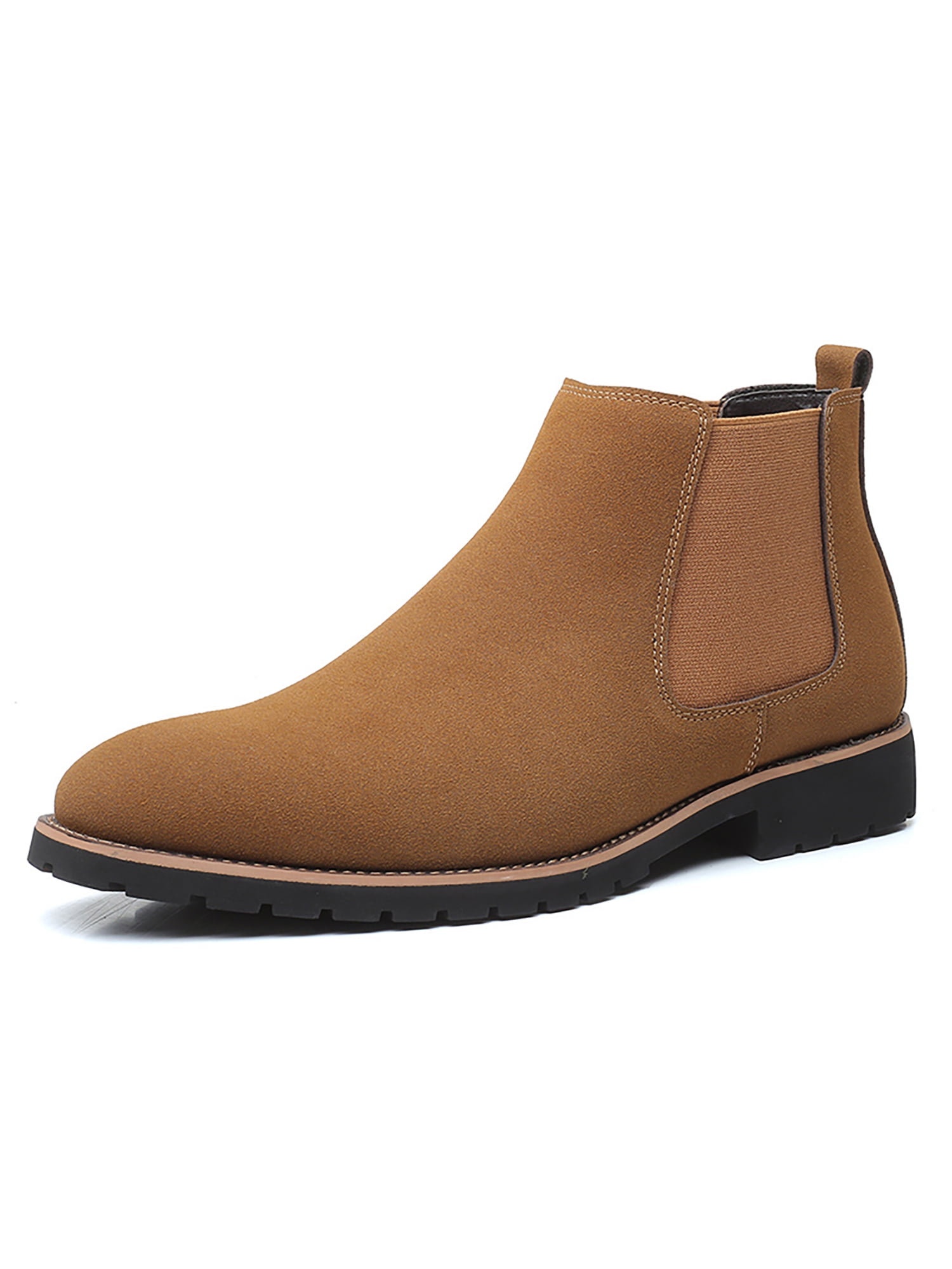 Daeful Men's Chelsea Boots Lightweight Casual Chukka Ankle Boots Classic Elastic Dress Boots for