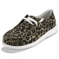 thumbnail image 1 of Daeful Mens Loafers Slip On Shoes Casual Canvas Shoes Comfort Sneakers Brown Leopard Print 8.5, 1 of 5