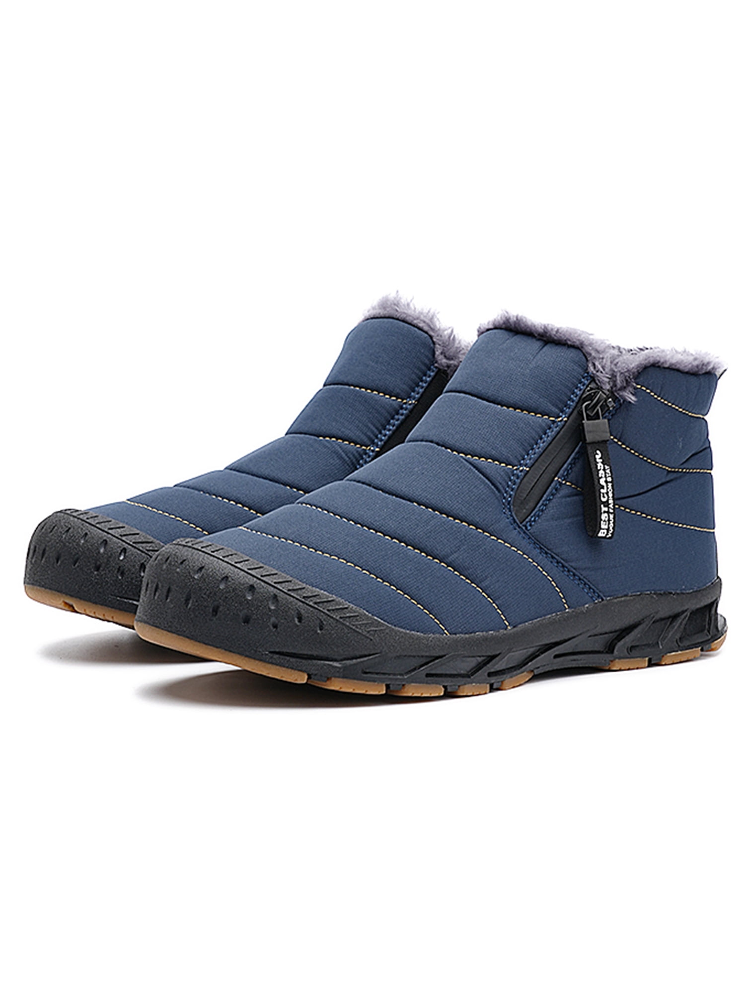 Daeful Mens Snow Boots Outdoor Winter Boot Casual Warm Shoes Cold ...
