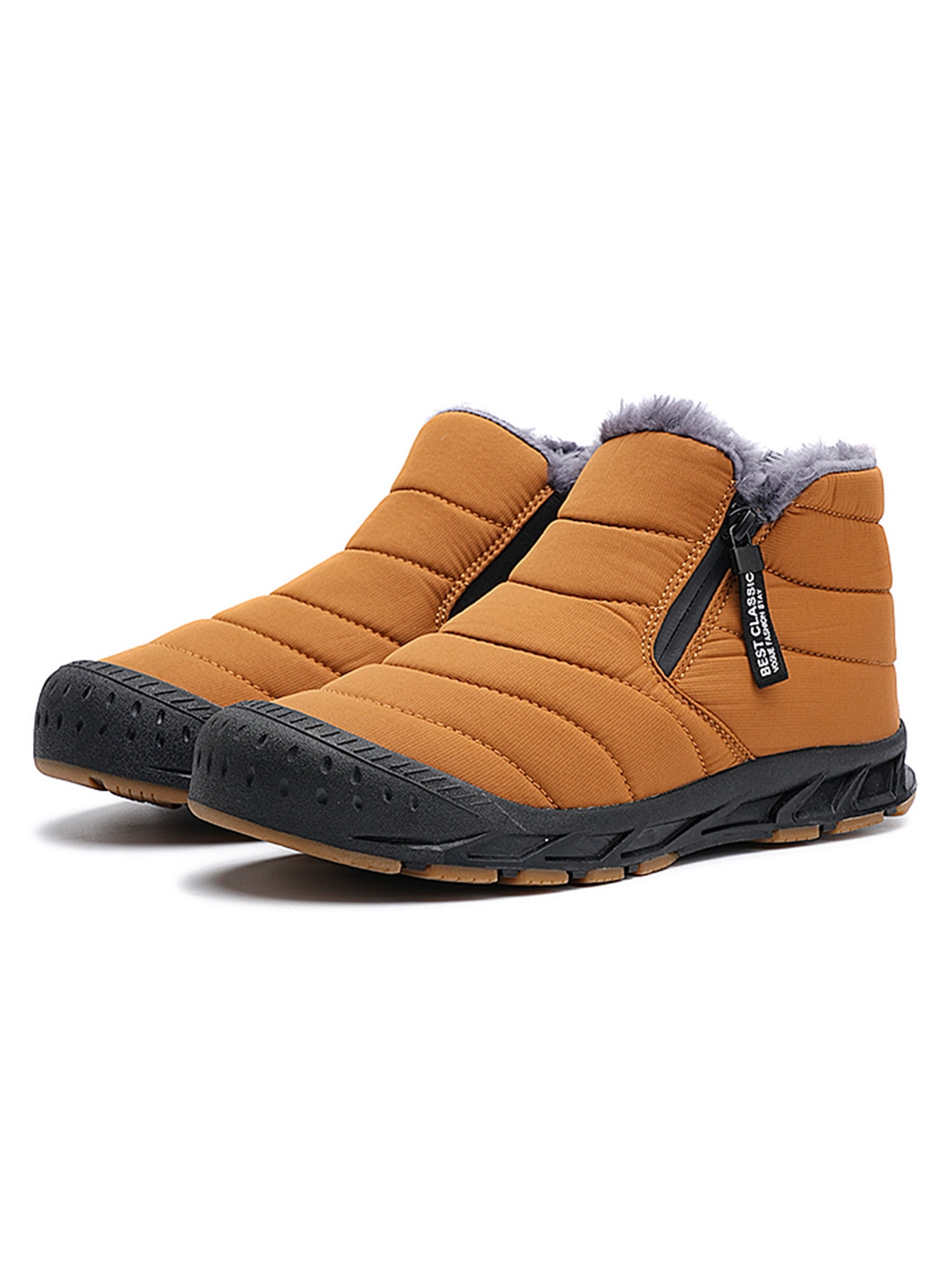 Men\'s Snow Boots Waterproof Fur Lined Camel Amazon.com | CAMEL Men main image 2