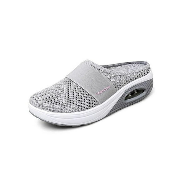 Daeful Walking Shoes Women Mules Clogs Air Cushion Mesh Wide Width Running Sneakers Summer Slides Slippers