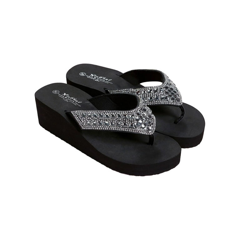 Bling orders wedge flip flops