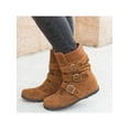 thumbnail image 1 of Daeful Womens Ankle Boots Zipper Buckle Strap Booties Ankle Boots Outdoor Walking Booties, 1 of 4