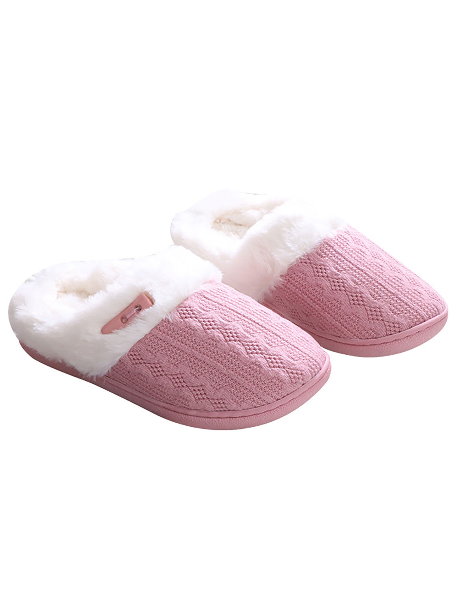 Daeful Womens House Slipper Wide Width Clog Slippers Slip On Shoe Fuzzy