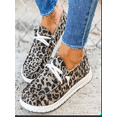 thumbnail image 1 of Daeful Womens Loafers Ladies Pumps Boat Slip On Flats Work Casual School Comfy Shoes Brown Leopard Print 6.5, 1 of 2
