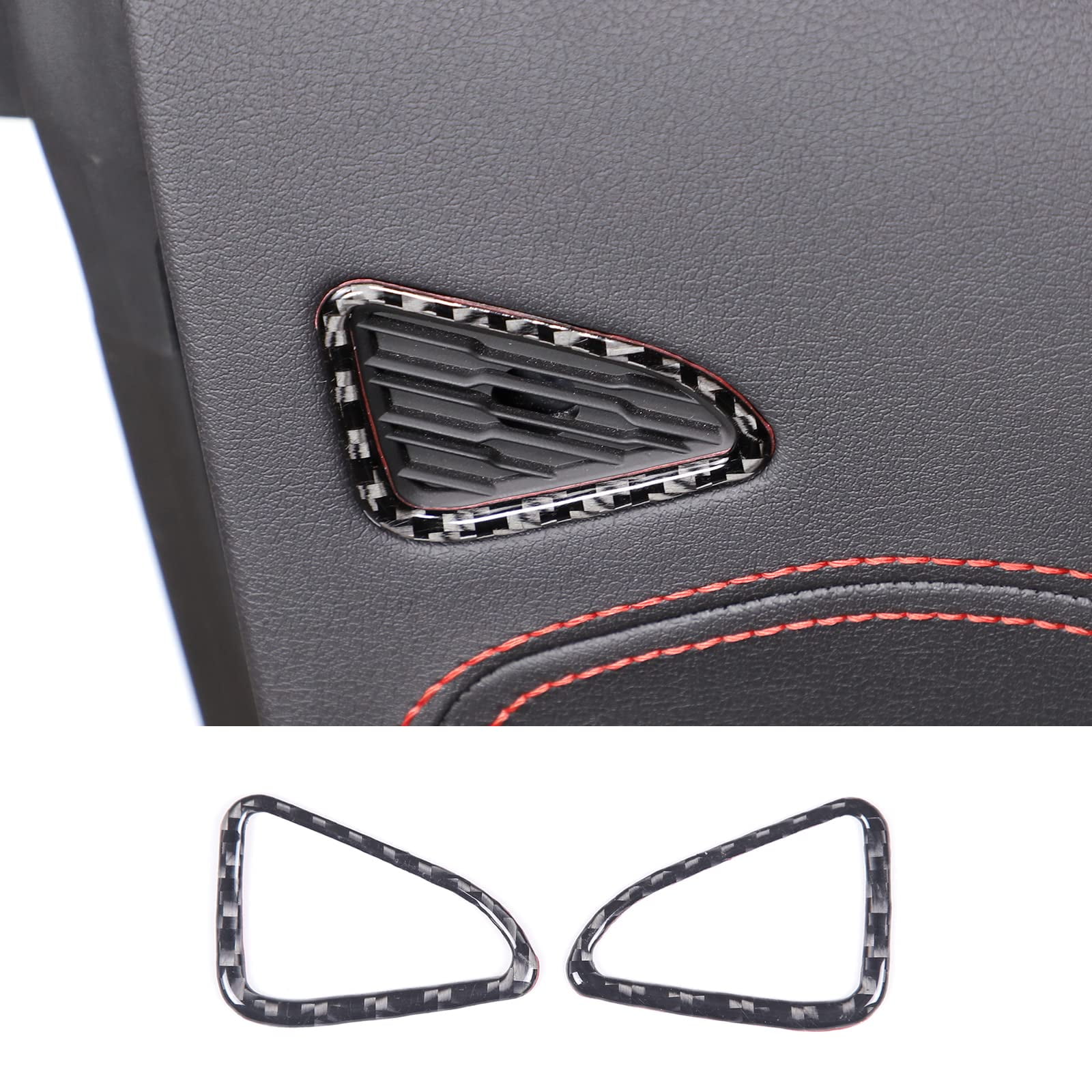 Daeiclru Center Console Dashboard Cover Trim Compatible with Jaguar F-Type 2013-2024, ABS Car Center Console Panel Trim Interior Accessories (Carbon