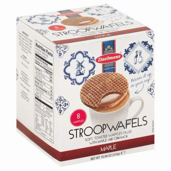Daelmans  10.94 oz Wafer Maple Jmbo Stroopwafels - Pack of 8