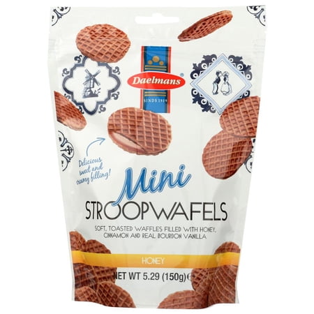 Daelmans Honey Mini Stroopwafels, 5.29 Oz (Pack of 10)