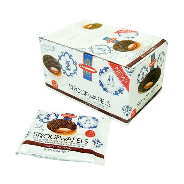 Daelmans Stroopwafel 12 Ct x 2.56 Oz Chocolate Twin Packs