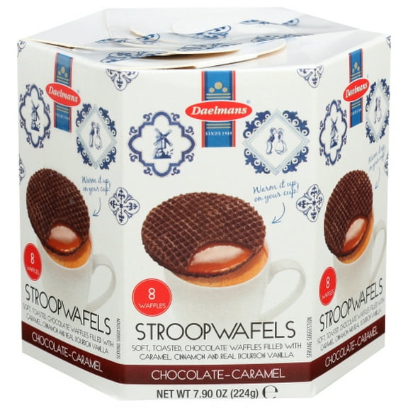 Daelmans Stroopwafels Chocolate Caramel 7.9 oz (Pack of 9)