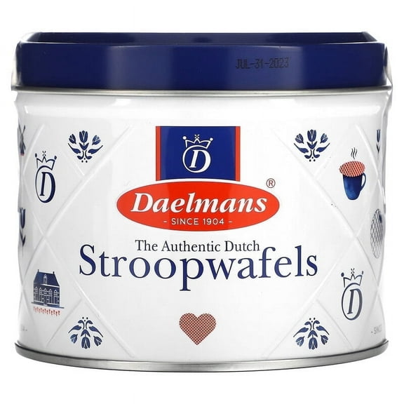 Daelmans, Stroopwafels, Gift Tin, Caramel, 8 Waffles, 8.11 oz Pack of 3