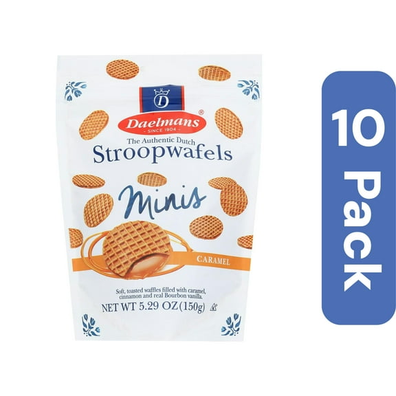 Daelmans Wafels Caramel Mini Super 5.29 oz (Pack Of 10)