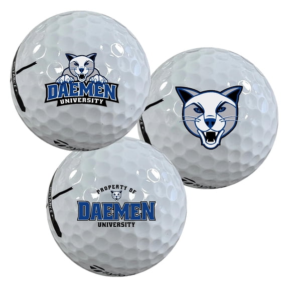 Daemen College Wildcats Logo Edition Officially Licensed NCAA Taylormade Distance+ Golf Balls 12-Pack (Dozen)