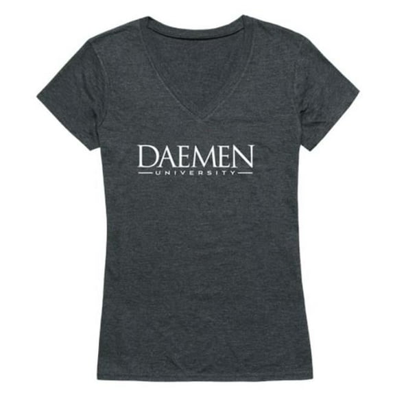 Daemen University Wildcats Women Institutional T-Shirt, Heather Charcoal - Medium