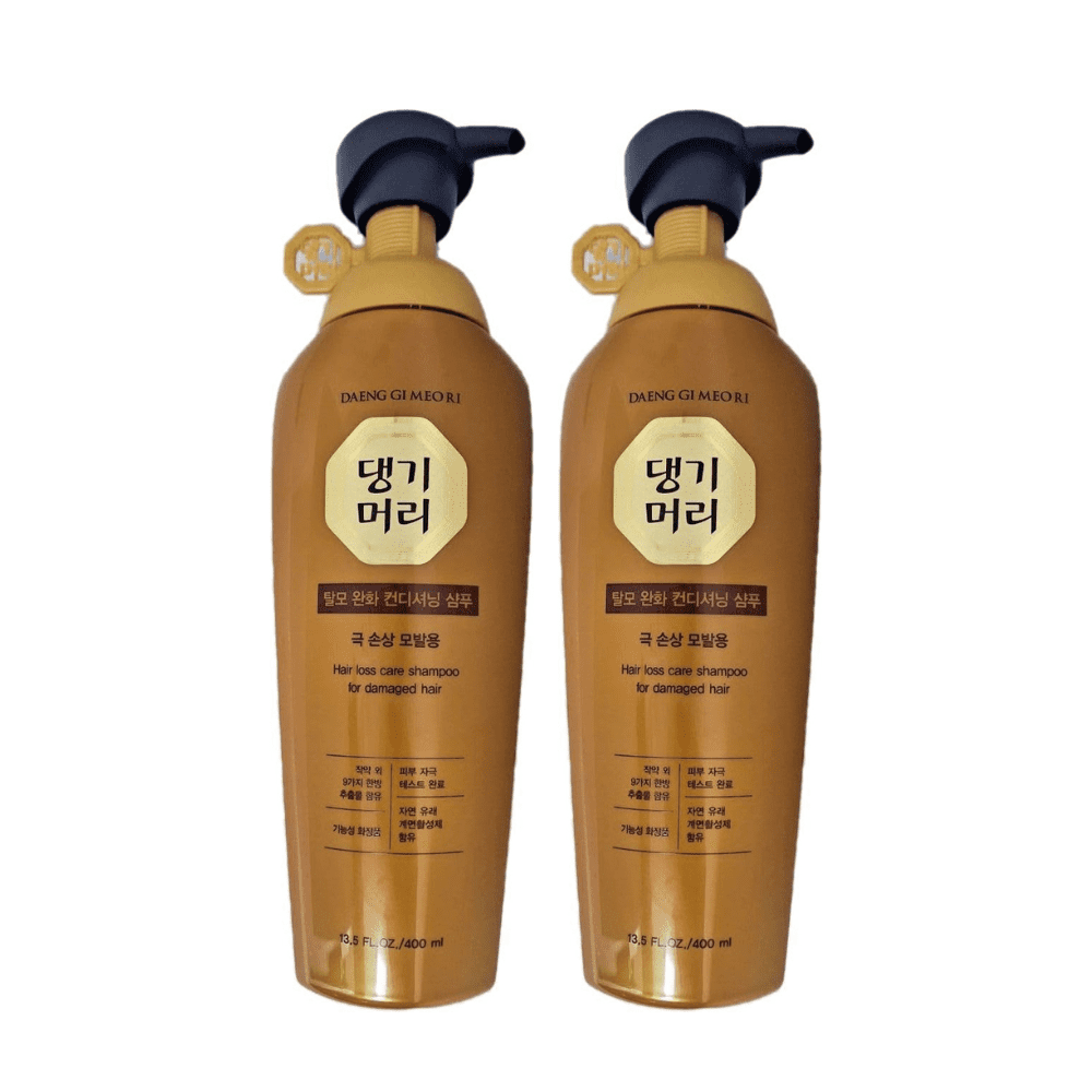Daeng Gi Meo Ri - Hair Loss Care Shampoo for Damaged Hair with 10 extracts of herbs 13.5 FL.OZ/400ml - 2 PACK