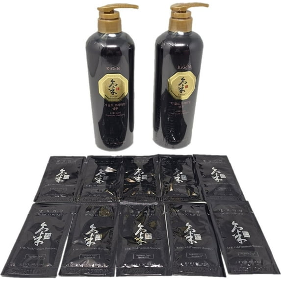 Daeng Gi Meo Ri Ki Gold Premium Shampoo 2 Pack + Travel Pouch 10 Pack