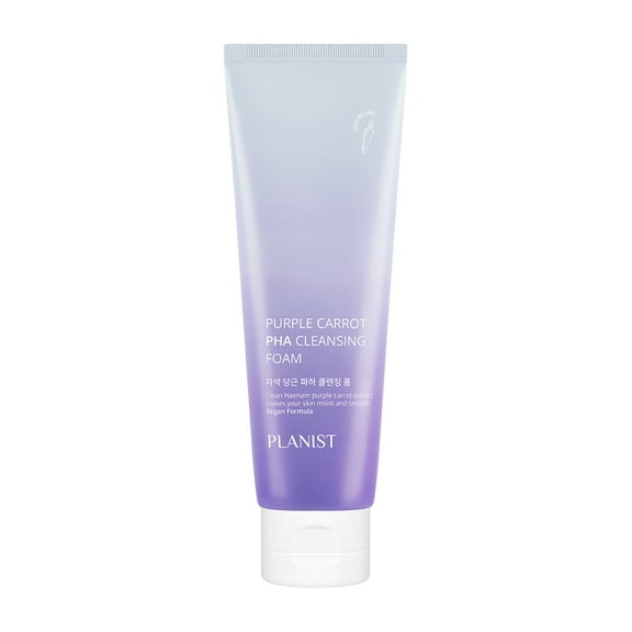 Daeng Gi Meo Ri Planist Purple Carrot PHA Cleansing Foam, 6.7 fl.oz (200ml), Vegan Cleansing Foam, for Sensitive Skin