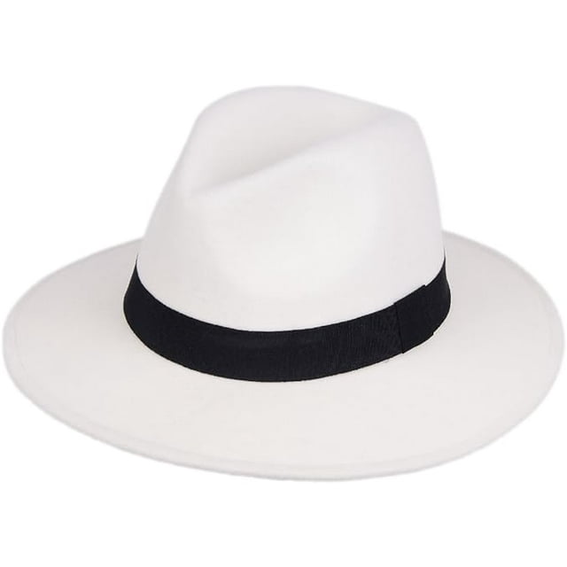 Daesan Gangster Hat For Men Women Wide Brim Fedora Hats Roaring 20s ...