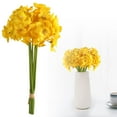thumbnail image 1 of Daffodil Artificial Flower Yellow, Artificial Daffodils Bouquet Flowers for Home Decor Wedding Spring Table Centerpiece Faux Arrangement, 1 of 9