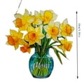thumbnail image 1 of Taicans Daffodil Bouquet in Vase Christmas Ornament - Stained Glass Daffodil Suncatcher with Vase Hanging Flower Home Decor,Colorful Light-Catching Display,Ideal Gift for Mother's Day & Birthdays, 1 of 6