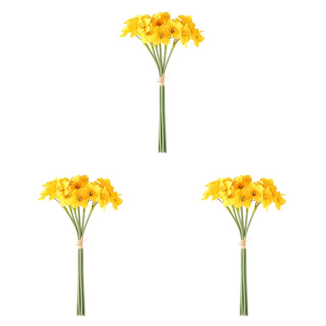 Daffodil Flowers Spring Flower Silk Flower Arrangement For Home Wedding