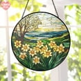 thumbnail image 1 of Daffodil STAINED GLASS Suncatcher,Daffodil March Birth Month Flower Narcissus Window Hanging,Planting Lover Gift,Flower Mothers Garden Decor, 1 of 5