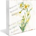 thumbnail image 1 of Daffodil Wooden Box Sign Daffodil Gifts Funny Spring Decor for Home Rustic Table Decor Shelf Decorations for Office Wood Block Signs Housewarming Gifts 7x7 In, 1 of 6