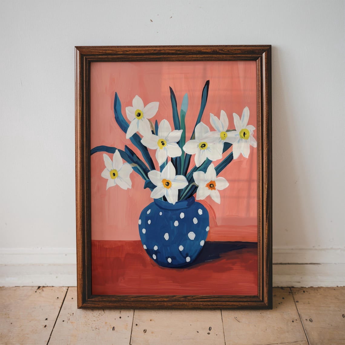 Daffodils In A Vase Floral Home Spring Apartment Decor Unframed Photo Inspiration