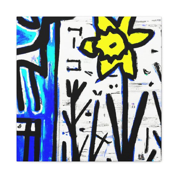 Daffodils in Abstraction - Canvas
