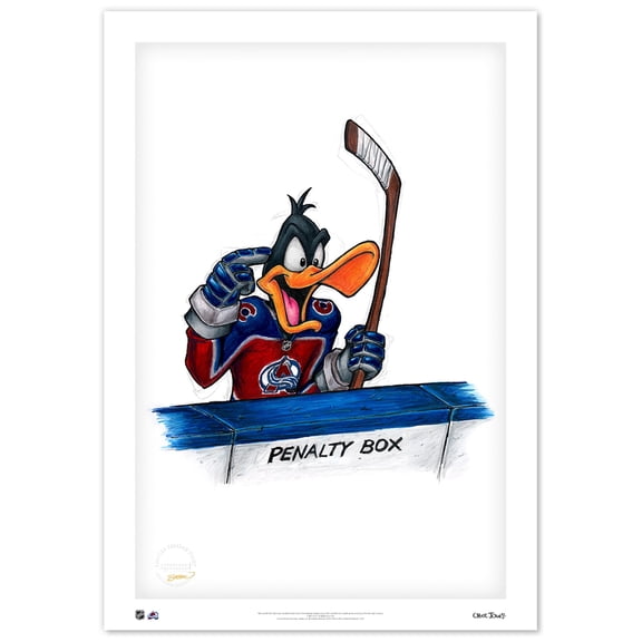 Daffy Duck Colorado Avalanche 14" x 20" Looney Tunes Limited Edition Fine Art Print