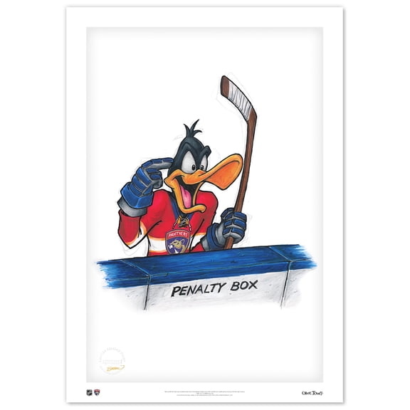 Daffy Duck Florida Panthers 14" x 20" Looney Tunes Limited Edition Fine Art Print