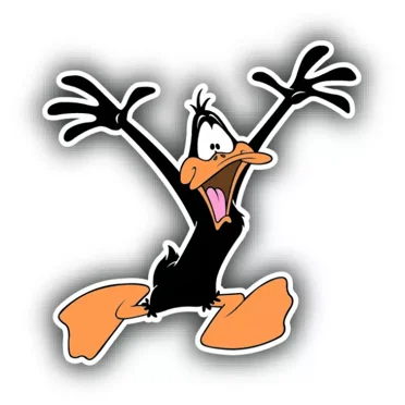 Daffy Duck Decal Sticker - 3M USA Made For Car Windows, Walls, Trucks, Kids Rooms