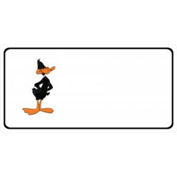 Daffy Duck Offset Photo License Plate