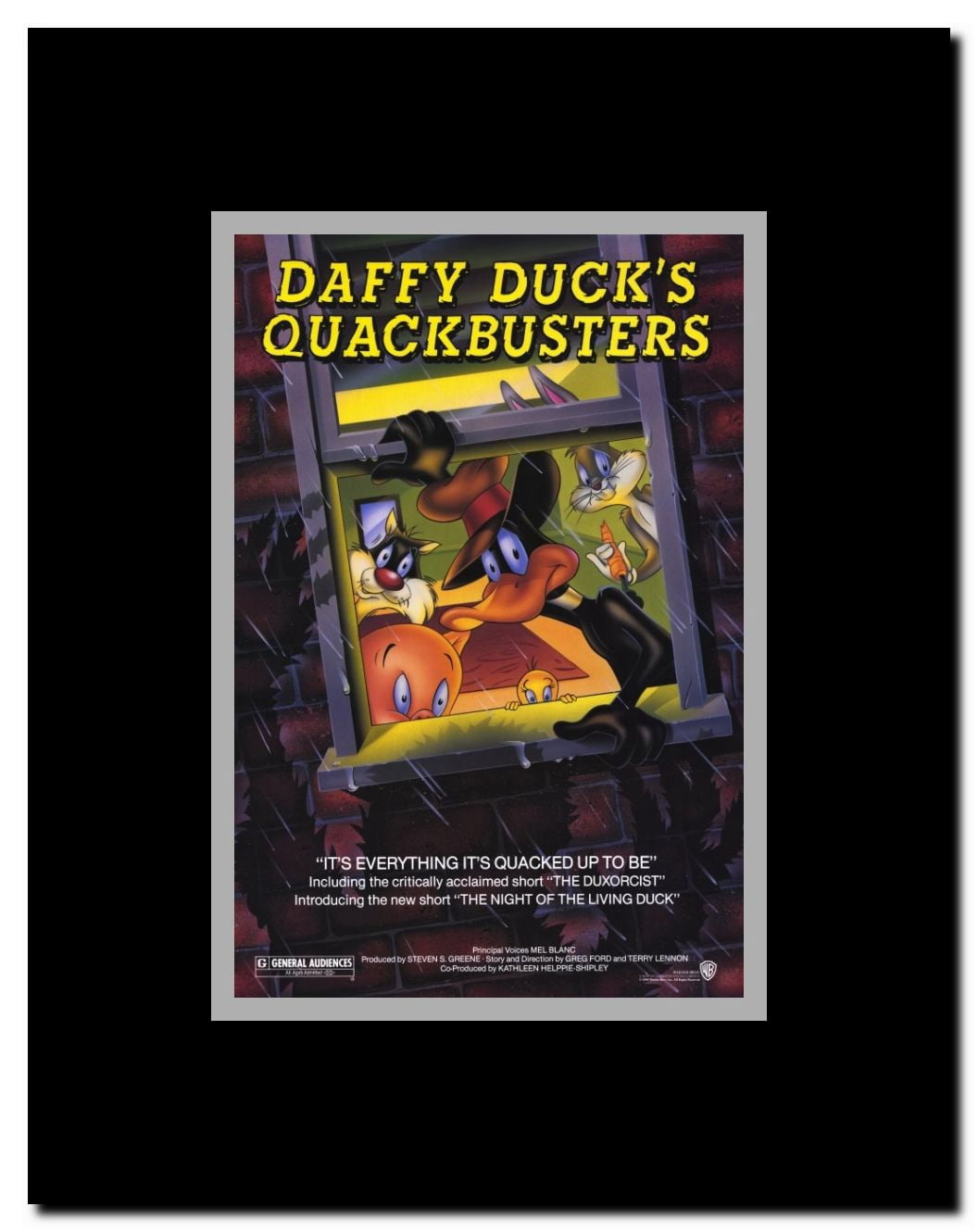 Daffy Ducks Quackbusters Framed Movie Poster
