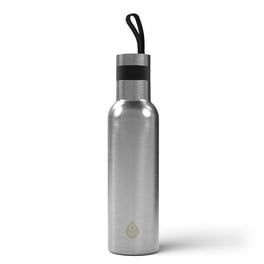 Mainstays Solid Print Insulated Stainless Steel Water Bottle with Narrow Mouth Chug Lid - Pearl Blush Pink - 40 fl oz