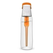 Dafi Water Bottle with Filter & Straw Solid | 24 oz | Clear Filtered Tap Water | Orange