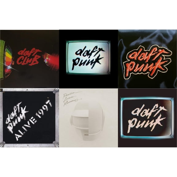 Daft Club (2LP) & Human After All (2LP) & Homework & Alive 1997 & Random Access Memories (Drumless Edition) (2LP/180G) & Human After All (Remixes) (2LP)