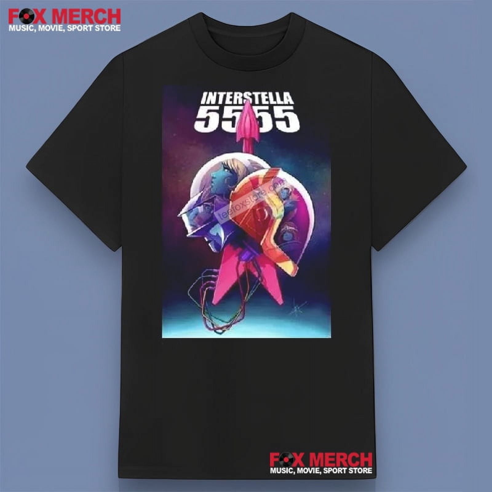 Daft Punk Interstella 5555 Music Black TShirt