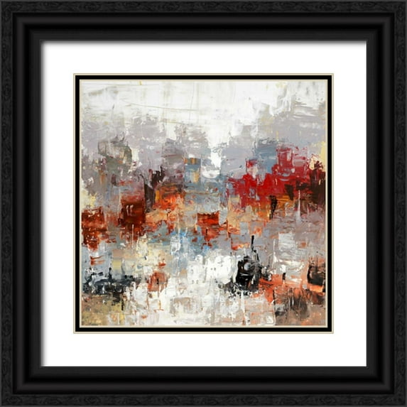 Dag, Inc. 12x12 Black Ornate Wood Framed with Double Matting Museum Art Print Titled - Metro Life 7